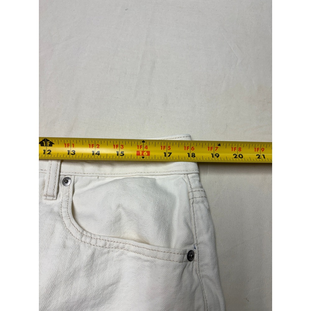 Abercrombie & Fitch Curve Love Wide Leg High Rise White Jeans Women Plus 33 L28 - Picture 6 of 11